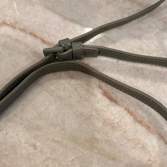 Thacker Elegant Gray green Crossbody Bag NWOT - Picture 8 of 11